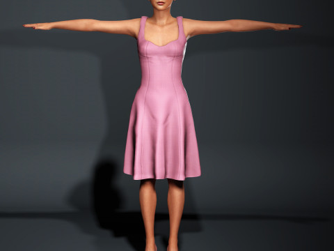 Jennifer Lawrence Character Model 3D