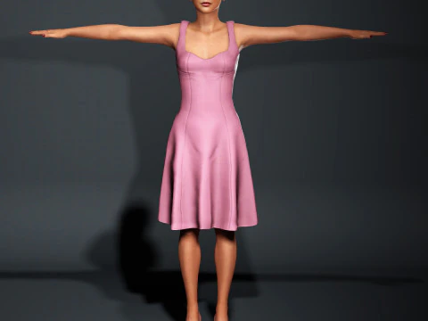 Jennifer Lawrence Character 3D Model