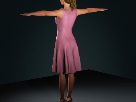 Jennifer Lawrence Character Model 3D