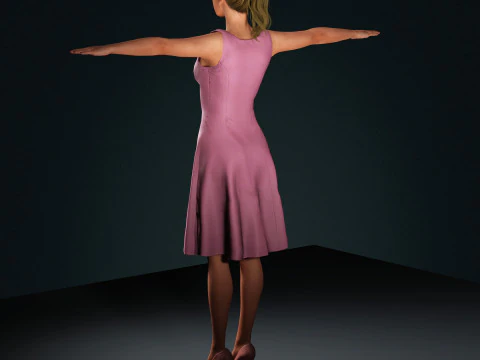 Jennifer Lawrence Character 3D Model