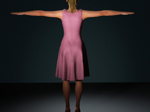 Jennifer Lawrence Character Model 3D