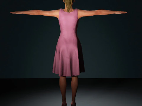 Jennifer Lawrence Character 3D Model