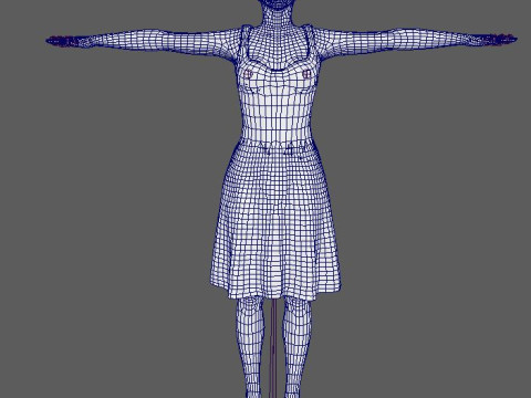 Jennifer Lawrence Character Model 3D