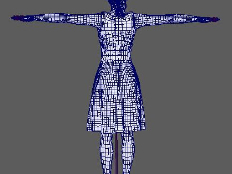 Jennifer Lawrence Character Model 3D