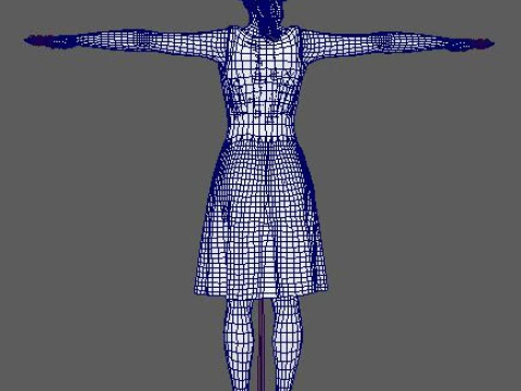 Jennifer Lawrence Character 3D Model