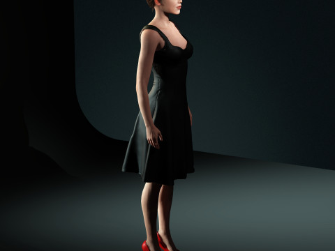 Hailee Steinfeld Character 3D-Modell