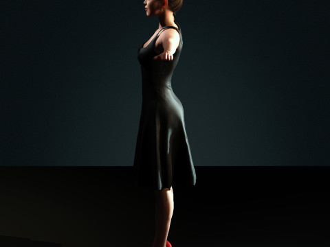 Hailee Steinfeld Character 3D-Modell
