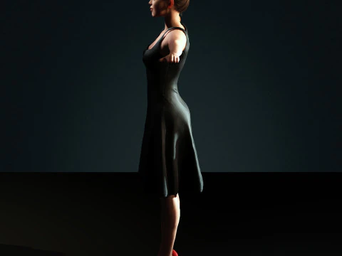 Hailee Steinfeld Character 3D Model