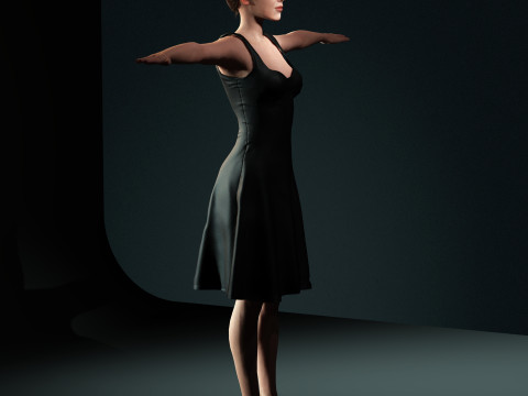 Hailee Steinfeld Character 3D-Modell