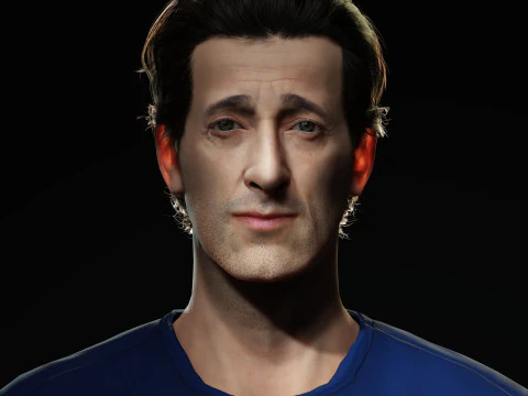 Adrien Brody-Charakter 3D Modell