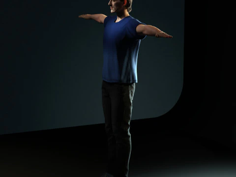 Adrien Brody Character 3D Model
