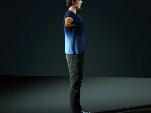 Adrien Brody Character 3D Model