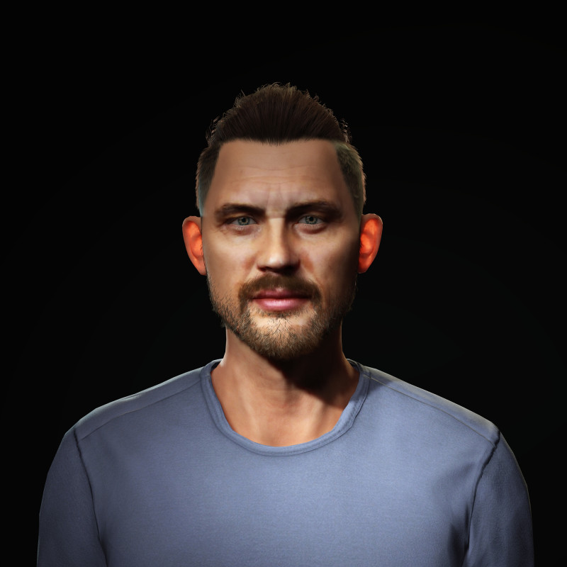 Tom Hardy Character 3D Model .c4d .max .obj .3ds .fbx .stl .blend 