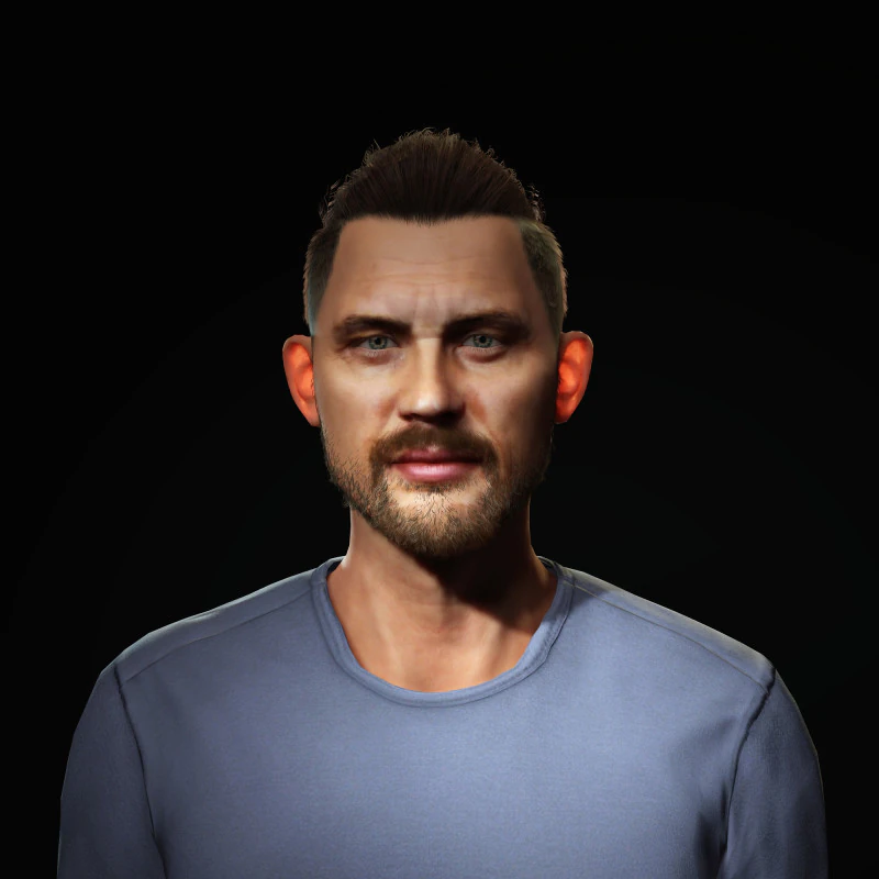 Tom Hardy Character 3D Model .c4d .max .obj .3ds .fbx .stl .blend 