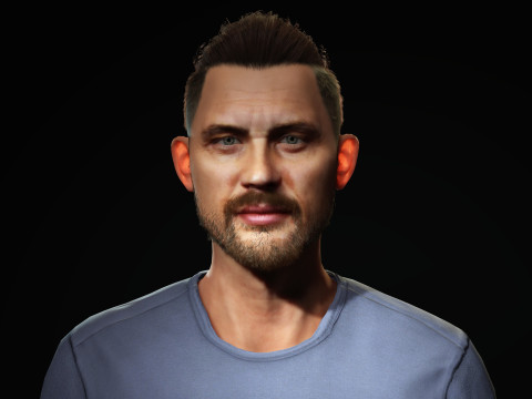 Tom Hardy Character 3D Model