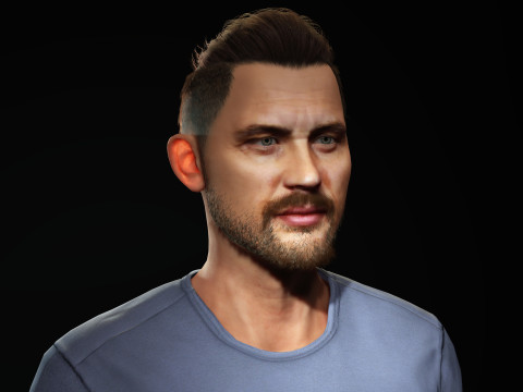 Tom Hardy Character 3D Model