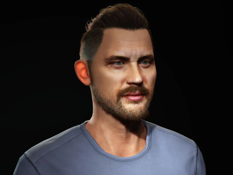Tom Hardy Character 3D Model