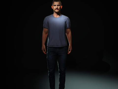 Tom Hardy Character 3D Model