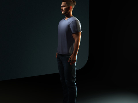 Tom Hardy Character 3D Model