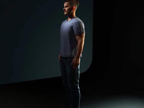 Tom Hardy Character 3D Model