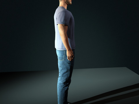 Tom Hardy Character 3D Model