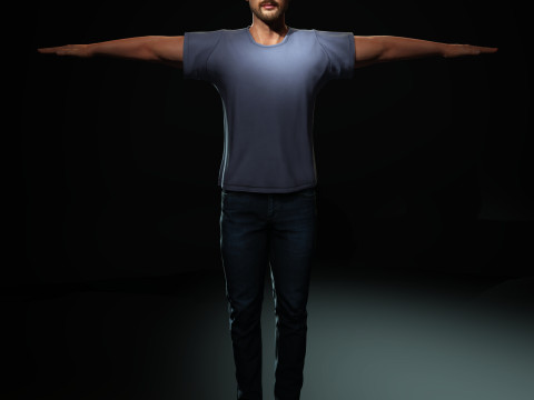Tom Hardy Character 3D Model