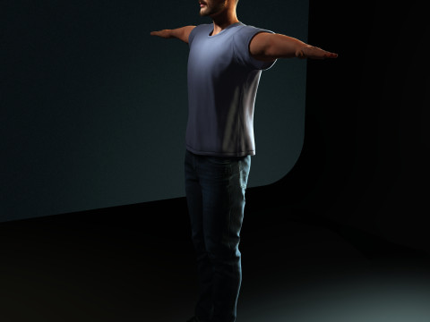 Tom Hardy Character 3D Model