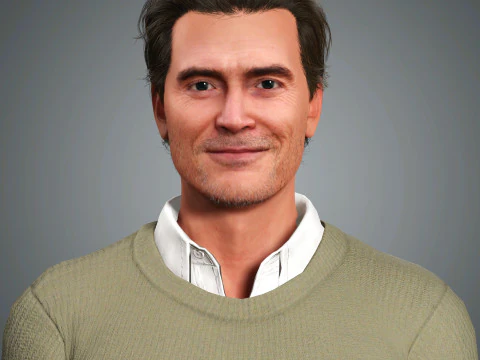 Billy Crudup Character 3D Model