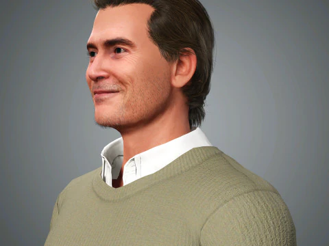 Billy Crudup Character 3D Model