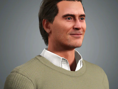 Billy Crudup Character 3D Model