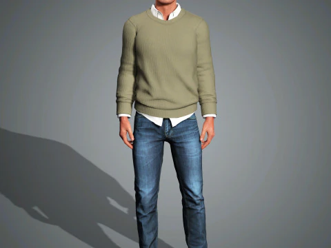 Billy Crudup Character 3D Model