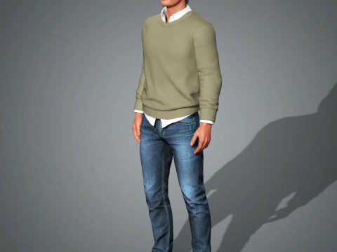 Billy Crudup Character 3D Model