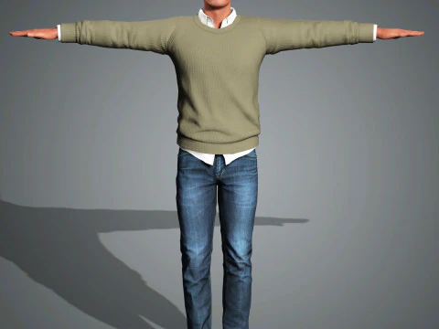 Billy Crudup Character 3D Model