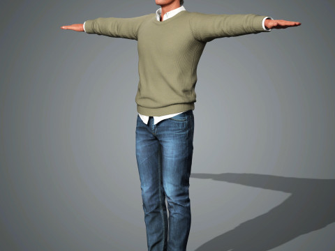 Billy Crudup Character 3D Model