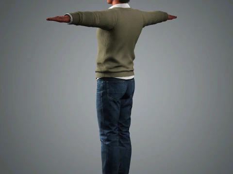 Billy Crudup Character 3D Model