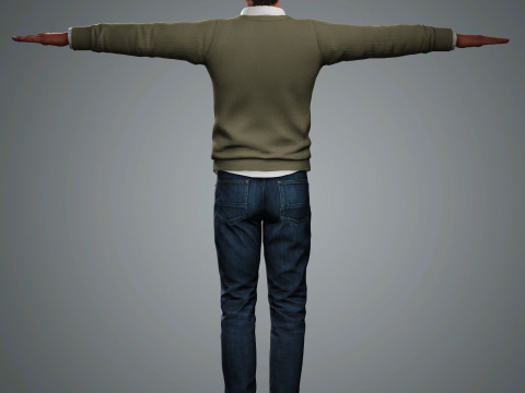 Billy Crudup Character 3D Model