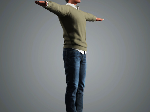 Billy Crudup Character 3D Model