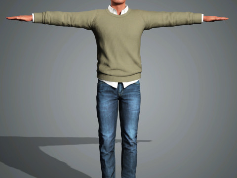 Billy Crudup Character 3D Model