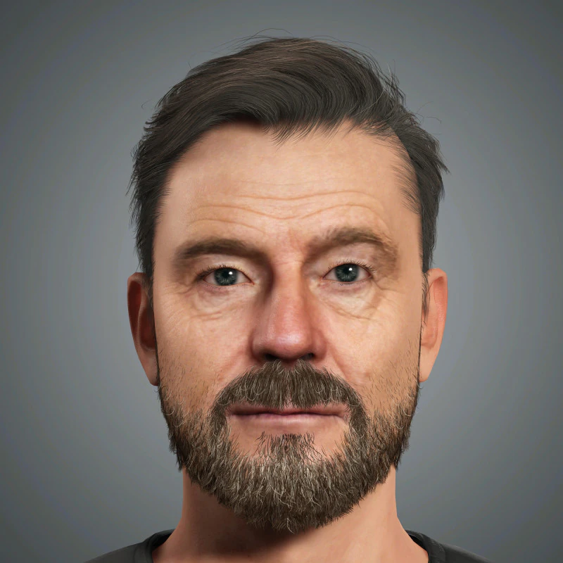 Walter White - Bryan Cranston Character 3D Model .c4d .max .obj .3ds .fbx .stl .blend 