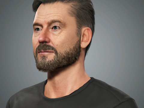 Walter White - Bryan Cranston Character 3D Model