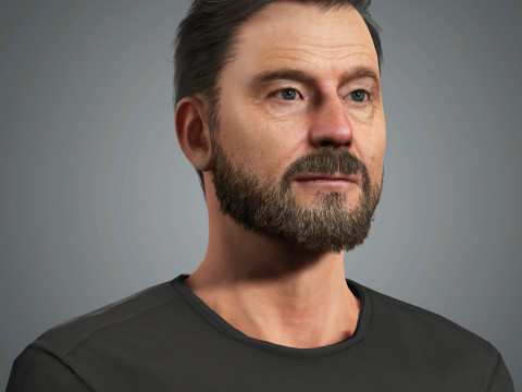 Walter White - Bryan Cranston Character 3D Model