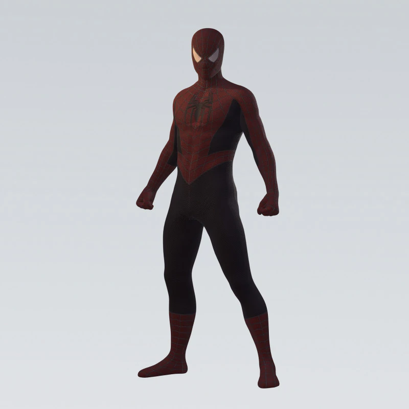 Spider-Man Character 3D Model .c4d .max .obj .3ds .fbx .stl .blend