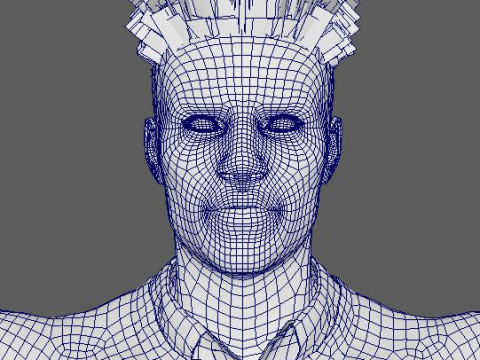 Cartoon Black Male Character Ready for Game and Animation 3D 模型
