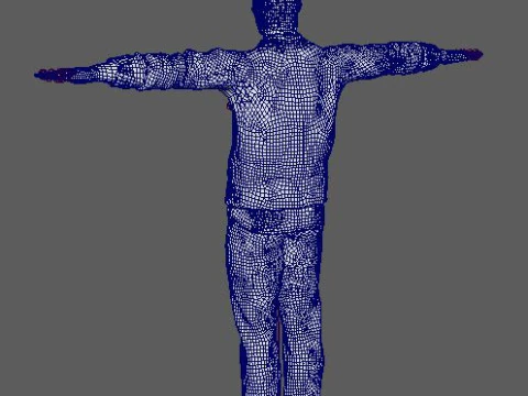 Cartoon Black Male Character Ready for Game and Animation 3D Model