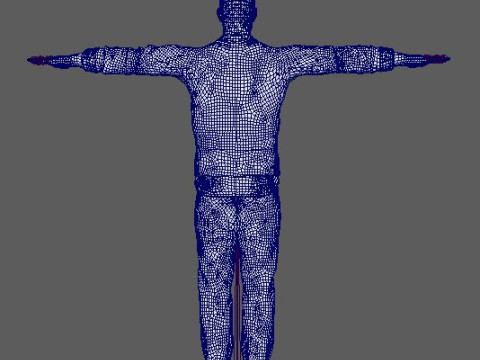 Cartoon Black Male Character Ready for Game and Animation 3D 模型