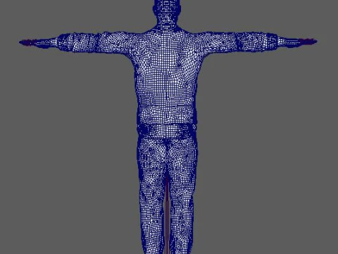Cartoon Black Male Character Ready for Game and Animation 3D Model