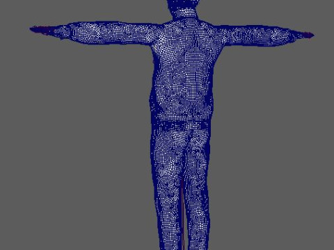 Cartoon Old Male Character Ready for Game and Animation 3D Model