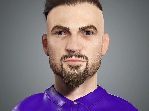Cartoon Male Character Ready for Game and Animation 3D Model