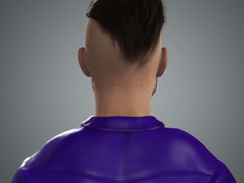 Cartoon Male Character Ready for Game and Animation 3D Model