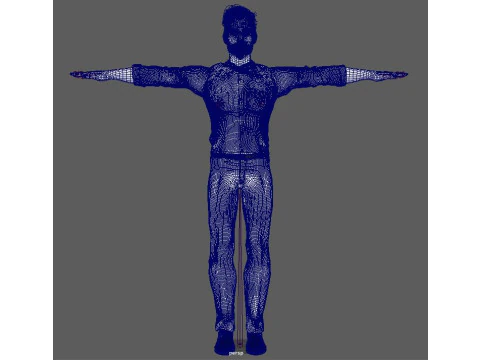 Cartoon Male Character Ready for Game and Animation 3D Model